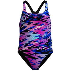 Speedo Hyperboom Print Medalist One Piece Schwimmanzug für Mädchen, Blau, 16 Speedo Hyperboom Print Medalist One Piece Schwimmanzug für Mädchen, Blau, 16