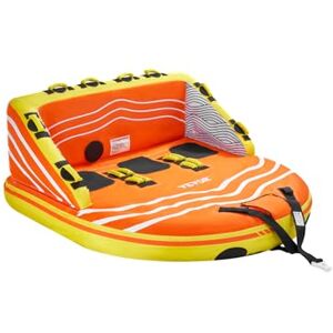 VEVOR Fun Tube Set zum Bootfahren, Aufblasbare Schleppboote für 1–3 Personen, 231 kg Wassersport-Schleppschlauch zum Ziehen von Booten – mit Haltegriffen, Schlepppunkten und Sicherheitsventil VEVOR Fun Tube Set zum Bootfahren, Aufblasbare Schleppboote für 1–3 Personen, 231 kg Wassersport-Schleppschlauch zum Ziehen von Booten – mit Haltegriffen, Schlepppunkten und Sicherheitsventil