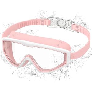 Ambienden Taucherbrille Kinder, Antibeschlag UV-Schutz, Weitwinkel-Sicht, 1-Klick Verstellung, Silikondichtung, Unisex Schwimmbrille Kinder 3-12Jahre, Pink-White Ambienden Taucherbrille Kinder, Antibeschlag UV-Schutz, Weitwinkel-Sicht, 1-Klick Verstellung, Silikondichtung, Unisex Schwimmbrille Kinder 3-12Jahre, Pink-White