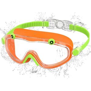 Ambienden Taucherbrille Kinder, Beschlagfreie mit UV-Schutz, Ein-Klick-System & Silikondichtung HD Schwimmbrille Kinder für 3-10 Jahre Unisex, Orange Ambienden Taucherbrille Kinder, Beschlagfreie mit UV-Schutz, Ein-Klick-System & Silikondichtung HD Schwimmbrille Kinder für 3-10 Jahre Unisex, Orange