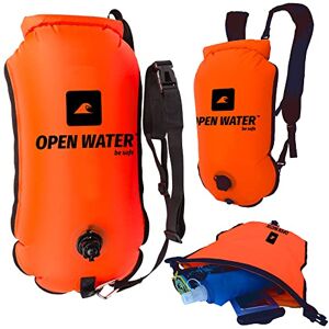 OpenWater aufblasbare Schwimmboje und 3-in-1-Rucksack — große Boje mit Trockentasche für Dinge 28L — Triathlonboje OpenWater aufblasbare Schwimmboje und 3-in-1-Rucksack — große Boje mit Trockentasche für Dinge 28L — Triathlonboje