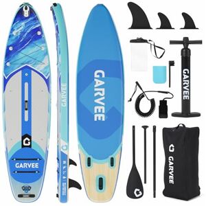 GarveeHome Premium SUP Board Set, Stand Up Paddling Board Aufblasbar, Mit Universal Kamerahalterung, Komplettes Zubehör, Verstellbares Paddel, Anfänger, Fortgeschrittene GarveeHome Premium SUP Board Set, Stand Up Paddling Board Aufblasbar, Mit Universal Kamerahalterung, Komplettes Zubehör, Verstellbares Paddel, Anfänger, Fortgeschrittene