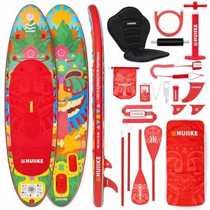 HUIIKE Stand Up Paddling Board mit Zubehör, Paddel, Finnen, Pumpe. Paddle Sup Board Aufblasbar Hohe Stabilität und Widerstandsfähigkeit. 305 x 84 x 15 cm, Belastbar bis 130 kg HUIIKE Stand Up Paddling Board mit Zubehör, Paddel, Finnen, Pumpe. Paddle Sup Board Aufblasbar Hohe Stabilität und Widerstandsfähigkeit. 305 x 84 x 15 cm, Belastbar bis 130 kg