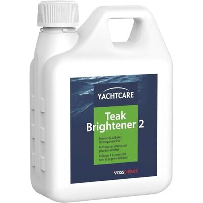 Yachtcare Teak Brightener 1L Leistungstarker Entgrauer für Holz Reinigung und Aufhellung vergrauter und verwitterter Hölzer Yachtcare Teak Brightener 1L Leistungstarker Entgrauer für Holz Reinigung und Aufhellung vergrauter und verwitterter Hölzer