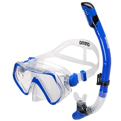 ARENA Set Panorama-Maske und Schnorchel für Erwachsene, Schnorchelmaske Unisex, Panorama-Maske mit Weitem Sichtfeld, Schnorchelset mit Anti-Infiltrations-Technologie, Hypoallergenes Silikon ARENA Set Panorama-Maske und Schnorchel für Erwachsene, Schnorchelmaske Unisex, Panorama-Maske mit Weitem Sichtfeld, Schnorchelset mit Anti-Infiltrations-Technologie, Hypoallergenes Silikon