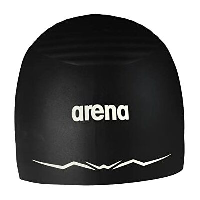 ARENA Aquaforce Silikon-Schwimmkappe für Damen und Herren, hydrodynamische Leistung, Wettkampf-Intensivschwimmen, Schwarz, Größe M ARENA Aquaforce Silikon-Schwimmkappe für Damen und Herren, hydrodynamische Leistung, Wettkampf-Intensivschwimmen, Schwarz, Größe M