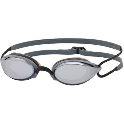 Zoggs Fusion Air Schwimmbrille Erwachsene, Herren und Damen – Komfort-Air-Dichtung, Antibeschlag, UV-Schutz, Weites Sichtfeld, Nasensteg Austauschbar, Titanium-Spiegelglas, Schwarz/Grau Zoggs Fusion Air Schwimmbrille Erwachsene, Herren und Damen – Komfort-Air-Dichtung, Antibeschlag, UV-Schutz, Weites Sichtfeld, Nasensteg Austauschbar, Titanium-Spiegelglas, Schwarz/Grau