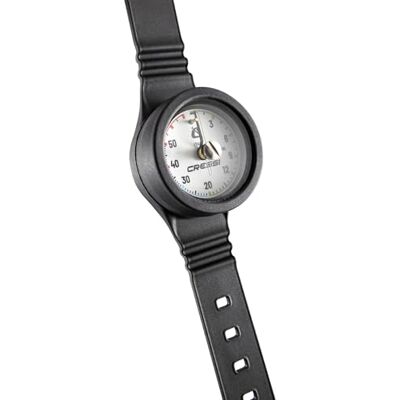 Cressi Wristband Depht Gauge White Unisex Langlebiger Analoger Handgelenk Tiefenmesser mit Leicht Ablesbarer Metrischer Skala, Schwarz/Weiß, Einheitsgröße Cressi Wristband Depht Gauge White Unisex Langlebiger Analoger Handgelenk Tiefenmesser mit Leicht Ablesbarer Metrischer Skala, Schwarz/Weiß, Einheitsgröße