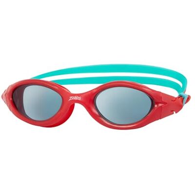 Zoggs Panorama Schwimmbrille Kinder 6-14 – Kinder Schwimmbrille mit UV-Schutz, Antibeschlag, Bequemer, Auslaufsicherer Sitz, Schnell Verstellbares Kopfband, 180° Rundumsicht, Rauchglas, Rot/Grün Zoggs Panorama Schwimmbrille Kinder 6-14 – Kinder Schwimmbrille mit UV-Schutz, Antibeschlag, Bequemer, Auslaufsicherer Sitz, Schnell Verstellbares Kopfband, 180° Rundumsicht, Rauchglas, Rot/Grün