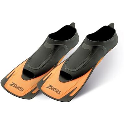 Zoggs Schwimmflossen für Erwachsene, Unisex-Schwimmflossen, Netztasche (Orange), EU 44—45, UK 9,5—10,5 Zoggs Schwimmflossen für Erwachsene, Unisex-Schwimmflossen, Netztasche (Orange), EU 44—45, UK 9,5—10,5