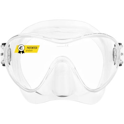 CRESSI F1 Tauchmaske oder Combo Schnorchelset Rahmenloses Gehärtetes Glas Tauchermaske Erwachsene aus 100 Prozent Silikon Verstellbare Schnallen für Schnorchel & Tauchen CRESSI F1 Tauchmaske oder Combo Schnorchelset Rahmenloses Gehärtetes Glas Tauchermaske Erwachsene aus 100 Prozent Silikon Verstellbare Schnallen für Schnorchel & Tauchen