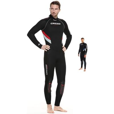 Cressi Castoro MAN MONOPIECE Wetsuit Black/RED 5mm XXXXL/8 Cressi Castoro MAN MONOPIECE Wetsuit Black/RED 5mm XXXXL/8