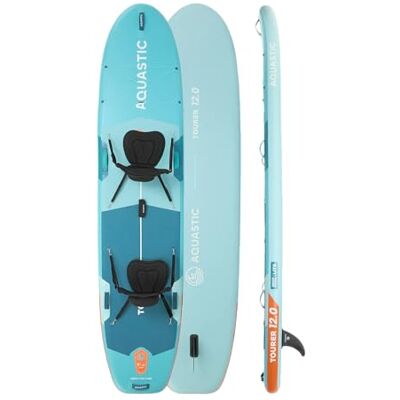 AQUASTIC Tourer 12'0 SUP Board grün – stabiles Allround Board für Zwei Personen, Familie und Freizeitpaddeln AQUASTIC Tourer 12'0 SUP Board grün – stabiles Allround Board für Zwei Personen, Familie und Freizeitpaddeln