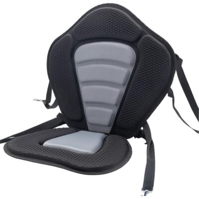 Relaxdays Kajaksitz für SUP Board, Stand Up Paddle Sitz, Lehne, HBT 46x53x34 cm, Bootssitz, Eva, Polyester, schwarz/grau Relaxdays Kajaksitz für SUP Board, Stand Up Paddle Sitz, Lehne, HBT 46x53x34 cm, Bootssitz, Eva, Polyester, schwarz/grau