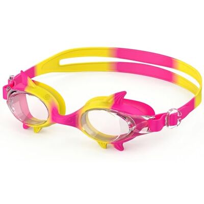 Seaflar Kinder Schwimmbrille Shark Design, 180° HD Weitwinkel Taucherbrille, Anti-Fog & UV-Schutz, Unisex für 3–12 Jahre, T-PinkYL Seaflar Kinder Schwimmbrille Shark Design, 180° HD Weitwinkel Taucherbrille, Anti-Fog & UV-Schutz, Unisex für 3–12 Jahre, T-PinkYL