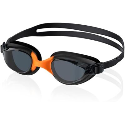 Ambienden Unisex Swimming Goggles, Anti-Fog & Leak-Proof With Clear Lens Goggles, Adjustable Colorful Nose Bridge, Professional Wide Vision Comfort Fit For Adults Outdoor Swimming-Orange Ambienden Unisex Swimming Goggles, Anti-Fog & Leak-Proof With Clear Lens Goggles, Adjustable Colorful Nose Bridge, Professional Wide Vision Comfort Fit For Adults Outdoor Swimming-Orange