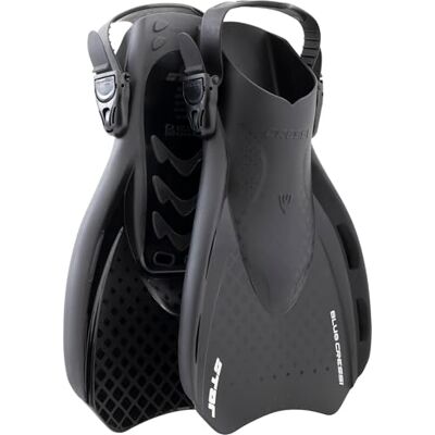 CRESSI seit 1946 Star Fins Kompakte Verstellbare Flossen Leistungsstarkem Belüftetem Flossenblatt Schwimmen, für Schnorcheln Reisen Schwarz/Schwarz L/XL_EU 44/48 Erwachsene CRESSI seit 1946 Star Fins Kompakte Verstellbare Flossen Leistungsstarkem Belüftetem Flossenblatt Schwimmen, für Schnorcheln Reisen Schwarz/Schwarz L/XL_EU 44/48 Erwachsene