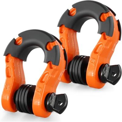 VEVOR D-Ring-Schäkel 8 Tonnen, 2er-Set Schäkel aus legiertem Stahl, 30 Tonnen Bruchfestigkeit, mit 22 mm Schraubstift, Abschleppschäkel für Geländefahrzeuge für Jeep-Trucks, orange VEVOR D-Ring-Schäkel 8 Tonnen, 2er-Set Schäkel aus legiertem Stahl, 30 Tonnen Bruchfestigkeit, mit 22 mm Schraubstift, Abschleppschäkel für Geländefahrzeuge für Jeep-Trucks, orange