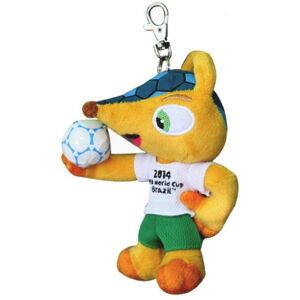 Joytoy Fuleco 13 cm Plüsch mit Metall Anhänger Das offizielle Maskottchen der FIFA Fussball-Weltmeisterschaft Brasilien 2014, Weiß Joytoy Fuleco 13 cm Plüsch mit Metall Anhänger Das offizielle Maskottchen der FIFA Fussball-Weltmeisterschaft Brasilien 2014, Weiß