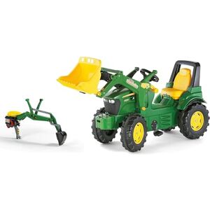 ROLLY TOYS rollyFarmtrac John Deere mit Frontlader und Heckbagger (2-teiliges Set, mit Tretfahrzeug für Kinder ab DREI Jahre und Heckbagger mit Aufsitzfunktion) 710447 ROLLY TOYS rollyFarmtrac John Deere mit Frontlader und Heckbagger (2-teiliges Set, mit Tretfahrzeug für Kinder ab DREI Jahre und Heckbagger mit Aufsitzfunktion) 710447