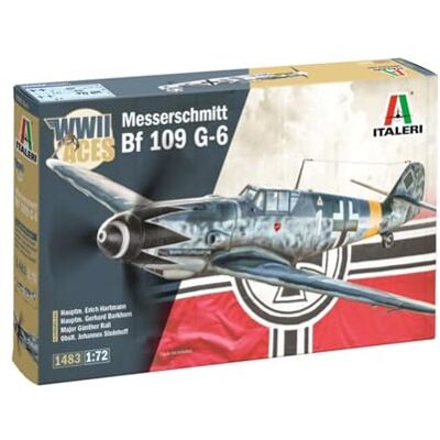Italeri 1483 1:72 Bf 109 G-2/G-6 Aces Modellbausatz Militärflugzeug Italeri 1483 1:72 Bf 109 G-2/G-6 Aces Modellbausatz Militärflugzeug
