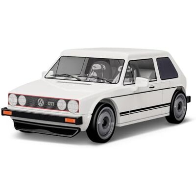 Volkswagen 3B1099320D084 Bausatz Modellauto Miniatur VW Golf 1 GTI Modell, Maßstab 1:35, weiß Volkswagen 3B1099320D084 Bausatz Modellauto Miniatur VW Golf 1 GTI Modell, Maßstab 1:35, weiß