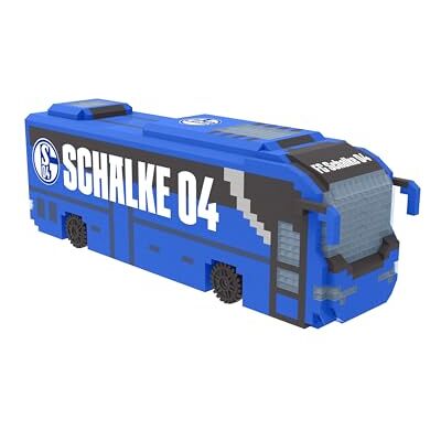 FOCO Offizielles Lizenzprodukt FC Schalke 04 BRXLZ-Steine 3D-Fußball-Reisebus Bau-Set FOCO Offizielles Lizenzprodukt FC Schalke 04 BRXLZ-Steine 3D-Fußball-Reisebus Bau-Set