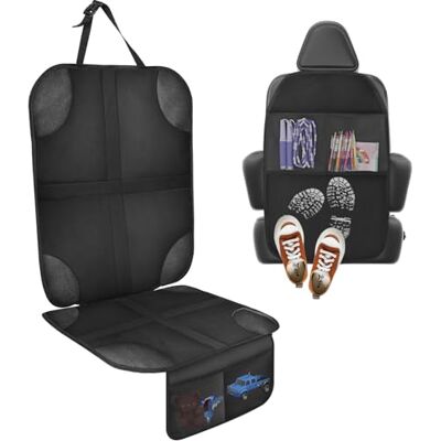 AiQInu 1 Stück Autositzschoner für Kindersitzunterlage und 1 Stück Rückenlehnenschutz Auto mit Taschen, Wasserdicht Sitzschoner Auto Sitzschutz für Kinder und Haustiere AiQInu 1 Stück Autositzschoner für Kindersitzunterlage und 1 Stück Rückenlehnenschutz Auto mit Taschen, Wasserdicht Sitzschoner Auto Sitzschutz für Kinder und Haustiere