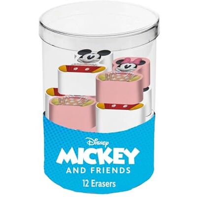 Disney Micky und Minnie Mix-Würfel mit 12 Radiergummis, Mehrfarbig Disney Micky und Minnie Mix-Würfel mit 12 Radiergummis, Mehrfarbig