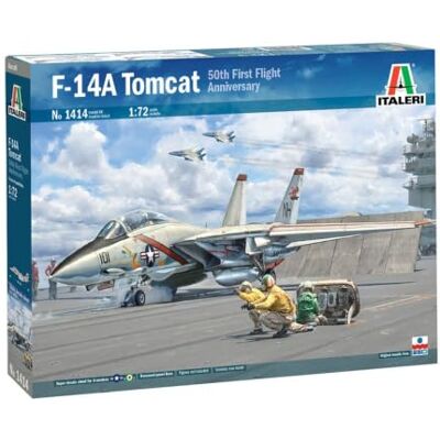 Italeri 1414S 1:72 F-14A Tomcat Recessed Line Panels, originalgetreue Nachbildung, Modellbau, Basteln, Hobby, Kleben, Plastikbausatz, Zusammenbauen Mittel, Navy Blue Italeri 1414S 1:72 F-14A Tomcat Recessed Line Panels, originalgetreue Nachbildung, Modellbau, Basteln, Hobby, Kleben, Plastikbausatz, Zusammenbauen Mittel, Navy Blue