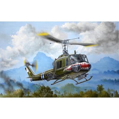 Trumpeter HobbyBoss 755112-1/35 UH-1B Huey Gunship Maßstab 1:35 Trumpeter HobbyBoss 755112-1/35 UH-1B Huey Gunship Maßstab 1:35
