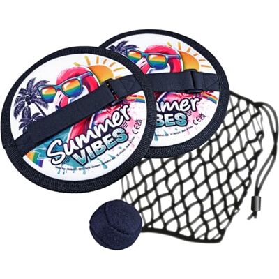 Simba Neopren Klettballspiel – Wurf- und Fangspiel mit 2 weichen Klettball-Handfängern (18 cm), 1 Ball (4,7 cm) & Tragetasche, Outdoor-Spielzeug für drinnen & draußen, ab 3 Jahren Simba Neopren Klettballspiel – Wurf- und Fangspiel mit 2 weichen Klettball-Handfängern (18 cm), 1 Ball (4,7 cm) & Tragetasche, Outdoor-Spielzeug für drinnen & draußen, ab 3 Jahren