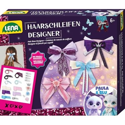 Lena Bastelset Happy Horse Haarschleifen Designer Haarschmuck für Mädchen Bastelset mit Satinbändern, Glitzer, Spitze & Perlen, Friseur Set für Kinder ab 6 Jahren Lena Bastelset Happy Horse Haarschleifen Designer Haarschmuck für Mädchen Bastelset mit Satinbändern, Glitzer, Spitze & Perlen, Friseur Set für Kinder ab 6 Jahren