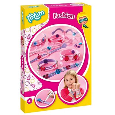 Totum Fashion Schmuckbastelset: Moosgummi-Armbänder gestalten mit Motiv-Anhängern und Glitzerkleber, A5 Totum Fashion Schmuckbastelset: Moosgummi-Armbänder gestalten mit Motiv-Anhängern und Glitzerkleber, A5