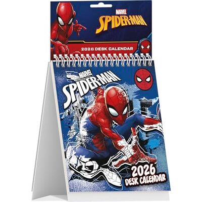 Pyramid SPIDER-MAN 2026 – Tischaufstellkalender 16×17 cm mit 12 Marvel-Motiven des Netzschwingers, Comic-Kalender für Kinder, Jugendliche & Superhelden-Fans Pyramid SPIDER-MAN 2026 – Tischaufstellkalender 16×17 cm mit 12 Marvel-Motiven des Netzschwingers, Comic-Kalender für Kinder, Jugendliche & Superhelden-Fans