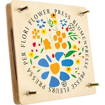 Small Foot Design Small Foot Blumenpresse aus Holz, leicht bedienbare Presse zum Trocknen von Blättern und Blumen, ab 3 Jahren, 8172, Braun Small Foot Design Small Foot Blumenpresse aus Holz, leicht bedienbare Presse zum Trocknen von Blättern und Blumen, ab 3 Jahren, 8172, Braun