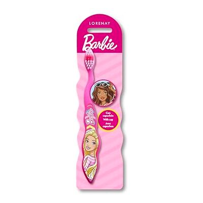 Mattel Barbie Handzahnbürste für Kinder Rosa Weich Manuell Kinderzahnbürste Mattel Barbie Handzahnbürste für Kinder Rosa Weich Manuell Kinderzahnbürste
