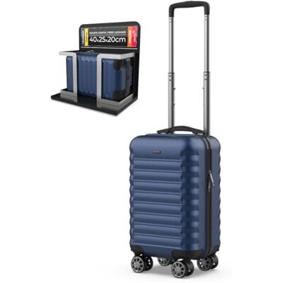 NUMADA Reisekoffer Kabine 40 x 25 x 20 cm (20 l) Upfly Underseat 16 XXS mit abnehmbaren Rädern, Kabinenkoffer aus ABS, ideal als Handgepäck für Ryanair, Vueling oder Easyjet, marineblau, Reisekoffer NUMADA Reisekoffer Kabine 40 x 25 x 20 cm (20 l) Upfly Underseat 16 XXS mit abnehmbaren Rädern, Kabinenkoffer aus ABS, ideal als Handgepäck für Ryanair, Vueling oder Easyjet, marineblau, Reisekoffer