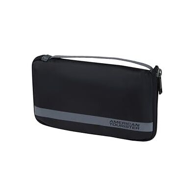 American Tourister Kofferschutzhülle M, Faltbare Kofferhülle, Reisekoffer Schutz, 62 x 45 x 30 cm, Schwarz/Grau American Tourister Kofferschutzhülle M, Faltbare Kofferhülle, Reisekoffer Schutz, 62 x 45 x 30 cm, Schwarz/Grau