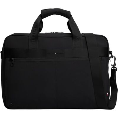 Tommy Hilfiger Herren Laptoptasche Commuter Computer Bag mit Schultergurt, Schwarz (Black), Einheitsgröße Tommy Hilfiger Herren Laptoptasche Commuter Computer Bag mit Schultergurt, Schwarz (Black), Einheitsgröße