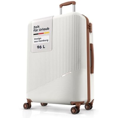 Travelite 4-Rad Hartschalenkoffer groß 96 Liter, Gepäck Serie Bali: ABS Hartschalen Trolley mit TSA Kombinationsschloss, 77 cm Travelite 4-Rad Hartschalenkoffer groß 96 Liter, Gepäck Serie Bali: ABS Hartschalen Trolley mit TSA Kombinationsschloss, 77 cm
