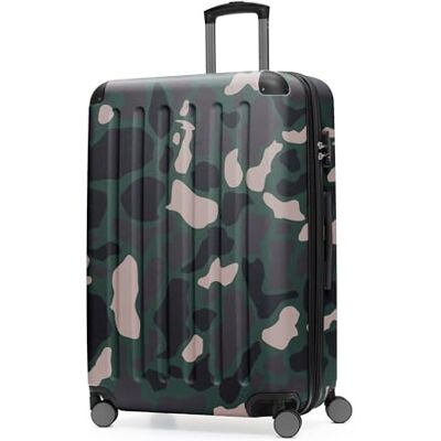 Hauptstadtkoffer Spree Großer Hartschalen-Koffer, TSA, 4 Doppel-Rollen, Trolley, Rollkoffer, Reisekoffer, Volumenerweiterung, 75 cm, 119 Liter, Camouflage Hauptstadtkoffer Spree Großer Hartschalen-Koffer, TSA, 4 Doppel-Rollen, Trolley, Rollkoffer, Reisekoffer, Volumenerweiterung, 75 cm, 119 Liter, Camouflage