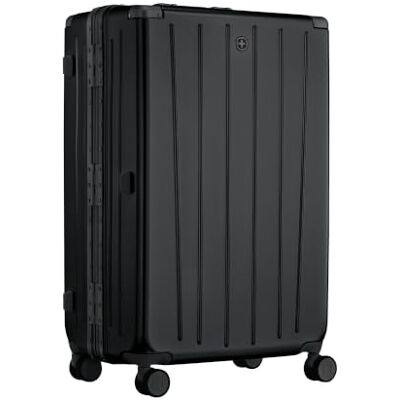 WENGER Loady L Hartschalenkoffer, 82 l Reisekoffer mit 4 Rollen, Schwarz Großer Trolley 30 x 49 x 75 cm für Urlaub mit Travel Sentry Zahlenschloss, Eckschutz und leisem Doppel-Lenkrollen WENGER Loady L Hartschalenkoffer, 82 l Reisekoffer mit 4 Rollen, Schwarz Großer Trolley 30 x 49 x 75 cm für Urlaub mit Travel Sentry Zahlenschloss, Eckschutz und leisem Doppel-Lenkrollen