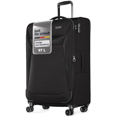 Travelite Koffer Chios Größe L, 78 cm, 90-97 Liter, Reisekoffer groß Weichschalenkoffer, Rollkoffer mit 4 Doppelrollen, TSA Schloss & Dehnfalte, Trolley, viel Stauraum für lange Reisen, 3,4 kg Travelite Koffer Chios Größe L, 78 cm, 90-97 Liter, Reisekoffer groß Weichschalenkoffer, Rollkoffer mit 4 Doppelrollen, TSA Schloss & Dehnfalte, Trolley, viel Stauraum für lange Reisen, 3,4 kg