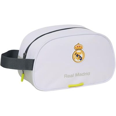 safta Real Madrid Equiicion 25/26 Kulturtasche für Kinder, mittelgroß mit Griff, Kinder-Kulturbeutel, anpassbar an den Wagen, einfache Reinigung, bequem und vielseitig, Qualität und safta Real Madrid Equiicion 25/26 Kulturtasche für Kinder, mittelgroß mit Griff, Kinder-Kulturbeutel, anpassbar an den Wagen, einfache Reinigung, bequem und vielseitig, Qualität und