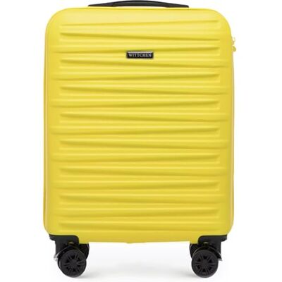 WITTCHEN Skyspeed Line Kabinenkoffer Kleines Kabinengepäck ABS Hartschalenkoffer Reisekoffer Rollkoffer Kleiner Koffer Trolley Kombinationsschloss Teleskopgriff Gelb Lufthansa/Eurowings/Ryanair/Condor WITTCHEN Skyspeed Line Kabinenkoffer Kleines Kabinengepäck ABS Hartschalenkoffer Reisekoffer Rollkoffer Kleiner Koffer Trolley Kombinationsschloss Teleskopgriff Gelb Lufthansa/Eurowings/Ryanair/Condor