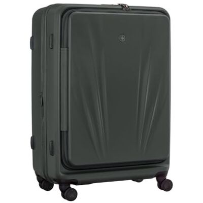 WENGER Hartschalenkoffer Skyon S 35/45 l Erweiterbar Laptopfach Anthrazit Handgepäck Koffer 54 x 38 x 23 cm für Reisen mit 16 Zoll Laptopfach, USB-Anschluss, TSA-Schloss und 4 Doppelrollen. WENGER Hartschalenkoffer Skyon S 35/45 l Erweiterbar Laptopfach Anthrazit Handgepäck Koffer 54 x 38 x 23 cm für Reisen mit 16 Zoll Laptopfach, USB-Anschluss, TSA-Schloss und 4 Doppelrollen.
