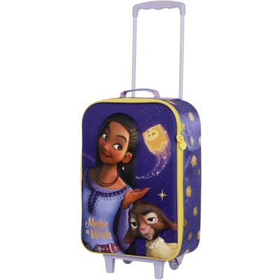 Disney Wish Star-Soft 3D Trolley-Koffer, Lila, 17 x 33 x 52 cm, Kapazität 26 L Disney Wish Star-Soft 3D Trolley-Koffer, Lila, 17 x 33 x 52 cm, Kapazität 26 L