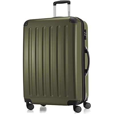 Hauptstadtkoffer Alex Expandable Hard Shell Suitcase 75 cm (119 L) with Combination Lock, Durable Travel Trolley with 4 Double Wheels, Avocado Hauptstadtkoffer Alex Expandable Hard Shell Suitcase 75 cm (119 L) with Combination Lock, Durable Travel Trolley with 4 Double Wheels, Avocado