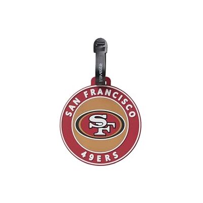 Travelite NFL Kofferanhänger San Francisco 49ers, Gepäckanhänger aus Silikon mit Adressfeld, flexibel und robust, für einfaches Kennzeichnen von Koffer, Rucksack oder Reisetasche, 9 x 9 x 0,7 cm Travelite NFL Kofferanhänger San Francisco 49ers, Gepäckanhänger aus Silikon mit Adressfeld, flexibel und robust, für einfaches Kennzeichnen von Koffer, Rucksack oder Reisetasche, 9 x 9 x 0,7 cm